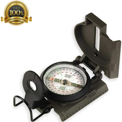LENSATIC Multifunctional Folding Metal Compass(Multicolor)