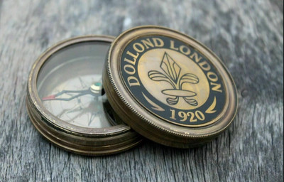 APAX Nautical Brass Dollond London Compass|Directional Compass|Camping Compass|Hiking Compass(Brown)