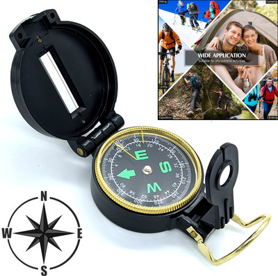 APRO Metal Dial Engineer Directional Compass North Arrow Floating Compass Compass(Black)