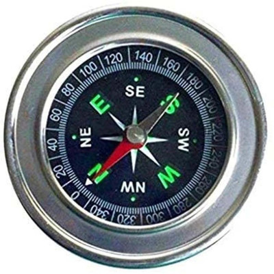 UFG Premium Directional Magnetic Compass for Navigation Compass(Silver)