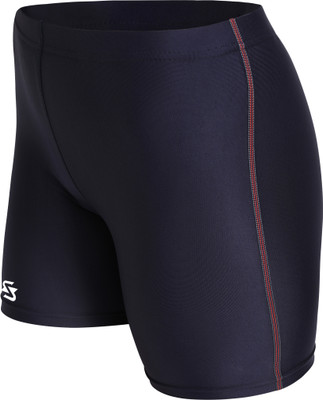 Sportinger Compression Men's Shorts Tights for Gym Men Compression(Black Half Sleeve)