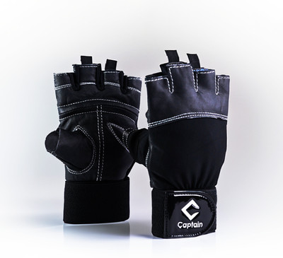 CAPTAIN CALIBER GYM SPORTS GLOVES Gym & Fitness Gloves(Black)