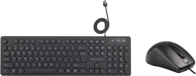 ZEBRONICS K24 Wired Keyboard + Alex Wired Mouse Combo Set(Black)