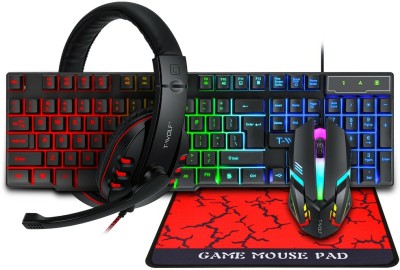 SANNO WORLD Twolf TF800 RGB 4-pcs Gaming Keyboard/Mouse/Headphone/Mouse Pad Kit wired Set Combo Set