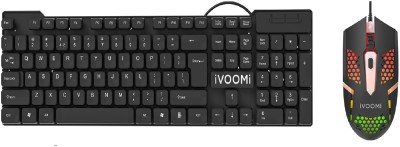 iVoomi Quest Plus Wired Keyboard + Laser Wired Mouse Combo Set