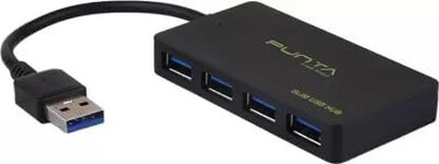 DEVBHOOMI DB- USB 3.0 HUB SUPER SPEED 5 GBPS Combo Set(Black)
