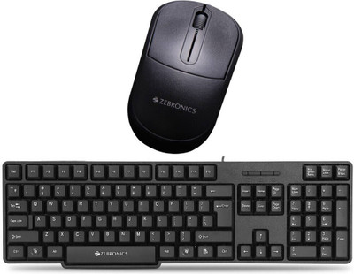 ZEBRONICS Zeb-K20 Keyboard and Zeb comfort mouse Plus combo Combo Set