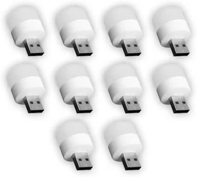 WebDealz Lightweight and energy-saving USB LED Night Light X10.62 Night Lamp(2.5 cm, White Light)