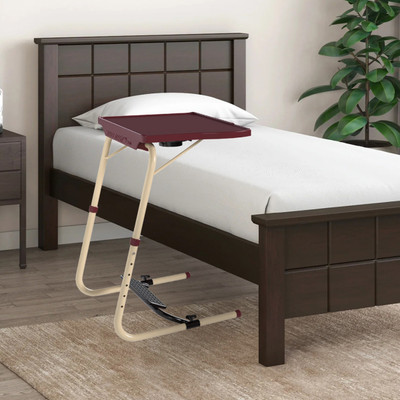 TABLE MAGIC Candy Brown Pro Executive Laptop Table with Footrest and Cup Holder Plastic Multipurpose Table(Free Standing, Finish Color - Candy Brown, DIY(Do-It-Yourself))