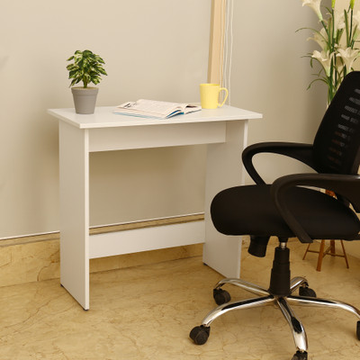 lussomobily lussomobily Study Table with Leg Space Modern Computer Desk Engineered Wood Computer Desk(Modular, Finish Color - White, DIY(Do-It-Yourself))