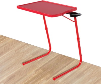 TABLE MAGIC Cherry Red Pro Extended Work Space Multipurpose Laptop Table Plastic Computer Desk(U-shaped, Finish Color - Cherry Red, DIY(Do-It-Yourself))