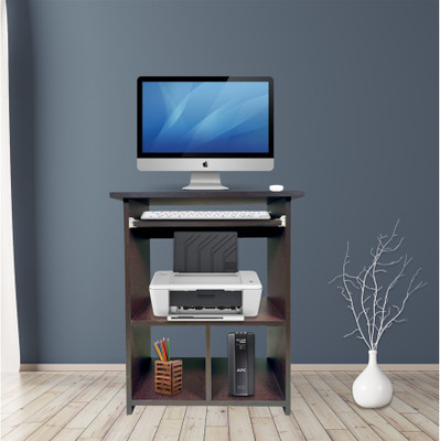 Purple Furniture Premium Engineered Wood Computer Desk(Straight, Finish Color - Wenge Wood Finish, DIY(Do-It-Yourself))