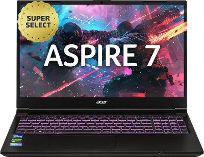Acer Aspire 7 Intel Core i5 13th Gen 13420H - (16 GB/512 GB SSD/Windows 11 Home/6 GB Graphics/NVIDIA GeForce RTX 3050) A715-79G Gaming Laptop(15.6 Inch, Black, 1.99 Kg)