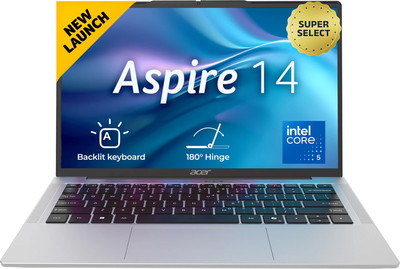 Acer Aspire 14 Office 2024 + M365 Basic (i5 14th Gen) Intel Core 5 210 H - (16 GB/512 GB SSD/Windows 11 Home) AS14H-53 Notebook(14 Inch, Pure Silver, 1.44 kg kg, With MS Office)