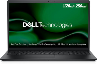 DELL Vostro Intel Core i3 12th Gen 1215U - (8 GB/512 GB SSD/Windows 11 Home) 3520 Laptop(15.6 Inch, Carbon Black, 1.69 Kg, With MS Office)