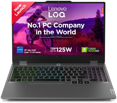 Lenovo LOQ (2024) Intel Core i7 13th Gen 13650HX - (16 GB/512 GB SSD/Windows 11 Pro/6 GB Graphics/NVIDIA GeForce RTX 4050) 15IRX9 Gaming Laptop(15.6 Inch, Luna Grey, 2.4 Kg, With MS Office)