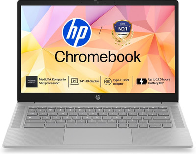 HP Chromebook MediaTek Kompanio 540 - (4 GB/128 GB SSD/Chrome OS) Chromebook 14a-nm0004MU Chromebook(14 inch, Modern Gray, 1.35 kg)