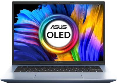ASUS Vivobook Pro 14 OLED AMD Ryzen 5 Hexa Core 5600H - (8 GB/SSD/512 GB SSD/Windows 11 Home) M3400QA-KM502WS Thin and Light Laptop(14 inch, Solar Silver, 1.4 kg, With MS Office)