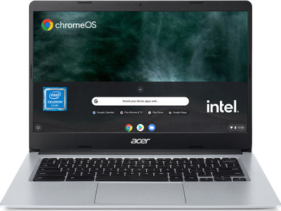 Acer Chromebook Intel Celeron Dual Core N4500 - (8 GB/128 GB EMMC Storage/Chrome OS) CB314-3H-C5QE/ CB314-3H-C0BZ Chromebook(15.6 inch, Silver, 1.45 Kg)