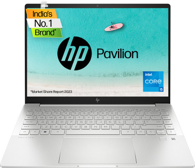 HP Pavilion Plus Intel Core i5 13th Gen 1340P - (16 GB/512 GB SSD/Windows 11 Home) 14-eh1022TU Thin and Light Laptop(14 Inch, Natural Silver, 1.41 Kg, With MS Office)