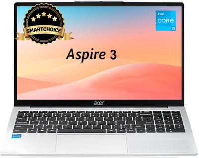 Acer Aspire 3 (2025) Intel Core i3 13th Gen 1305U - (16 GB/512 GB SSD/Windows 11 Home) Aspire 3 A325-53 Thin and Light Laptop(15.6 inch, Silver, 1.5 kg, With MS Office)
