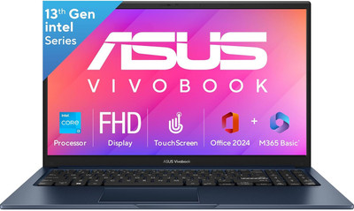 Vivobook 15{2026} Intel Core i3 13th Gen 1315U - (16 GB/512 GB SSD/16 GB EMMC Storage/Windows 11 Home) X1504VA-E83959WS Laptop(15.6 inch, Quiet Blue, 1.7 kg, With MS Office)