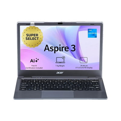 Acer Aspire 3 Intel Celeron Dual Core - (8 GB/256 GB SSD/Windows 11 Home) A311-45 Thin and Light Laptop(11.6 Inch, Steel Grey, 1.0 kg)