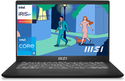 MSI Modern 14 Intel Core i5 12th Gen 1235U - (16 GB/512 GB SSD/Windows 11 Home) Modern 14 C12MO-1212IN Business Laptop(14 inch, Classic Black, 1.4 Kg, With MS Office)
