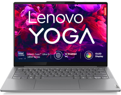 Lenovo Yoga Slim 7 Ultra 9 185H WUXGA OLED with 1Yr ADP Intel Core Ultra 9 185H - (32 GB/1 TB SSD/Windows 11 Home) Yoga Slim 7 14IMH9 Thin and Light Laptop(14 inch, Luna Grey, 1.39 Kg, With MS Office)