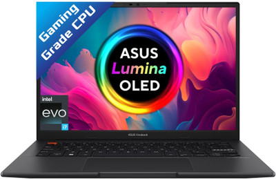 ASUS Vivobook S14 OLED Intel EVO H-Series Intel Core i7 12th Gen 12700H - (16 GB/512 GB SSD/Windows 11 Home) S3402ZA-KM702WS Thin and Light Laptop(14 inch, Indie Black, 1.50 kg, With MS Office)