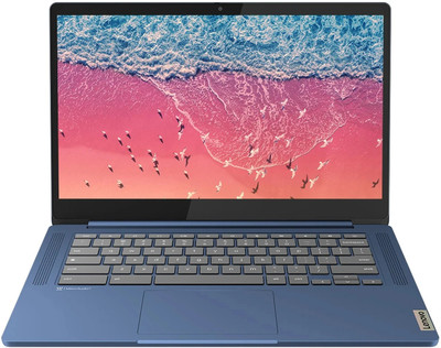 Lenovo Chromebook MediaTek Kompanio 520 - (4 GB/128 GB EMMC Storage/Chrome OS) 14M868 Chromebook(14 Inch, Abyss Blue, 1.3 Kg)