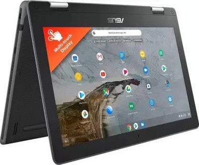 ASUS Celeron Dual Core - (4 GB/32 GB EMMC Storage/Chrome OS) C214MA-BU0704 Thin and Light Laptop(11.6 inch, Dark Grey, 1.20 Kg)