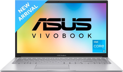 ASUS Vivobook 15, with Backlit Keyboard, Intel Core i3 12th Gen 1215U - (8 GB/512 GB SSD/Windows 11 Home) X1504ZA-NJ322WS Thin and Light Laptop(15.6 Inch, Cool Silver, 1.70 Kg, With MS Office)