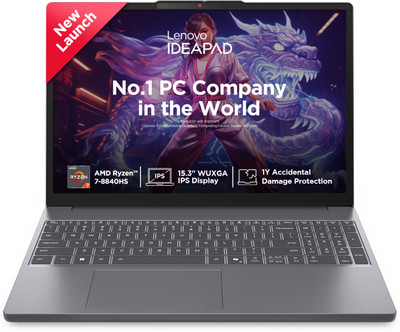 Lenovo IdeaPad Slim 3 AMD Ryzen 7 Octa Core 8840H Office 2024 and Backlit Keyboard AMD Ryzen 7 Octa Core 8840HS - (24 GB/1 TB SSD/Windows 11 Home) 15AHP10 Thin and Light Laptop(15.3 inch, Luna Grey, 1.59 Kg, With MS Office)