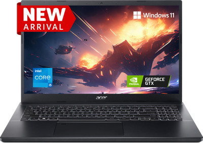 Acer Aspire 7 (2023) Core I5 12th Gen – (8 GB/512 GB SSD/Windows 11 Home/4 GB Graphics/NVIDIA GeForce GTX 1650/144 Hz) A715-76G Gaming Laptop (15.6 Inch, Charcoal Black, 2.1 Kg) For Rs. 58990 @ 29 %
