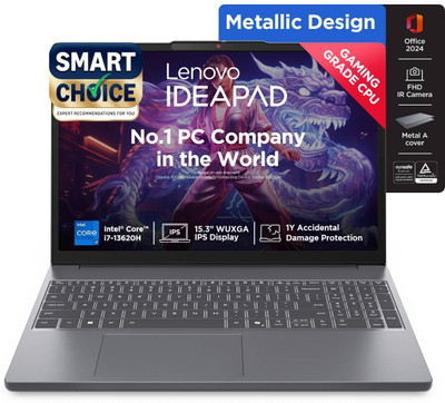 Intel Core i7 13th Gen - (16 GB/512 GB SSD/Windows 11 Home) 83K100CJIN Laptop(15.3 Inch, Grey, With MS Office)