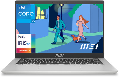 MSI Modern 14 Intel Core I5 12th Gen 1235U – (16 GB/512 GB SSD/Windows 11 Home) Modern 14 C12M-439IN Thin And Light Laptop  (14 Inch, Urban Silver, 1.4 Kg) For Rs. 31990 @ 53 %