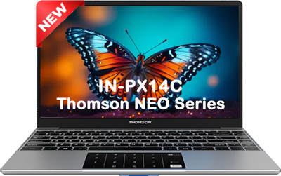 Thomson Neo Metallic With Numeric Touch Pad Intel Celeron Dual Core N4020 – (4 GB/128 GB SSD/Windows 11 Home) IN-PX14C Thin And Light Laptop  (14.1 Inch, Silver, 1.30 Kg) For Rs. 11740 @ 53 %