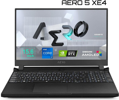 GIGABYTE AERO 5 XE4 Core I7 12th Gen 12700H – (16 GB/1 TB SSD/Windows 11 Home/8 GB Graphics/NVIDIA GeForce RTX 3070 Ti) RP5MXE4 Gaming Laptop  (15.6 Inch, Black, 2.30 Kg, With MS Office) For Rs. 99990 @ 51 %