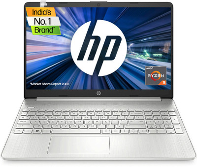 HP 15s AMD Ryzen 3 Dual Core 3250U - (8 GB/512 GB SSD/Windows 11 Home) 15s- eq1580AU Thin and Light Laptop(15.6 Inch, Natural Silver, 1.69 Kg, With MS Office)