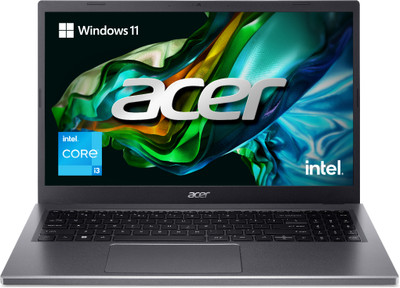 Acer Aspire 5 15 Core I3 13th Gen – (8 GB/512 GB SSD/Windows 11 Home) A515-58P Thin And Light Laptop (156 Inch, Steel Gray, 178 Kg, With MS Office) For Rs. 38990 @ 30% off