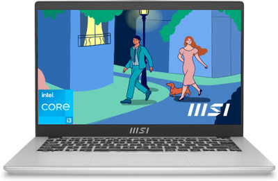 MSI Intel Core i3 12th Gen 1215U - (8 GB/512 GB SSD/Windows 11 Home) Modern 14 C12MO-1401IN Business Laptop(14 Inch, Urban Silver, 1.4 Kg, With MS Office)