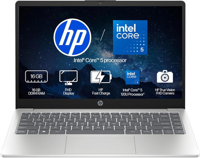 HP (i5 14th Gen) Intel Core 5 - (16 GB/512 GB SSD/Windows 11 Home) 14-ep0385TU Laptop(14 inch, Natural Silver, 1.41 kg, With MS Office)