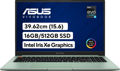 ASUS Intel Core i5 12th Gen 12500H - (16 GB/512 GB SSD/Windows 11 Home) K3502ZA-L503WS Thin and Light Laptop(15.6 inch, Brave Green, With MS Office)