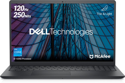 DELL 15 Intel Core i5 13th Gen 1334U - (16 GB/512 GB SSD/Windows 11 Home) 3530 Thin and Light Laptop(15.6 inch, Carbon Black, 1.62 kg, With MS Office)