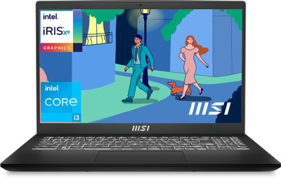 MSI Modern 15 Intel Core i3 12th Gen 1215U - (16 GB/512 GB SSD/Windows 11 Home) Modern 15 B12MO-612IN Thin and Light Laptop(15.6 Inch, Classic Black, 1.7 Kg)