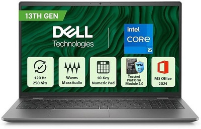 DELL 15 Intel Core i5 13th Gen - (16 GB/512 GB SSD/Windows 11 Home) 3530 Laptop(15.6 inch, Titan Grey, 1.66 Kg, With MS Office)