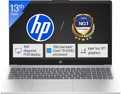 HP Professional 15 Intel Core i5 13th Gen 1334U With Turbo Boost, Metal Body, Finger Print & Backlit Keyboard - (16 GB/512 GB SSD/Windows 11 Pro) 250 G10 FHD Thin and Light Laptop(15.6 inch, Silver Grey, 1.59 kg, With MS Office)