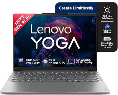 Lenovo MediaTek Core Ultra 7 13th Gen - (32 GB/1 TB SSD/32 GB EMMC Storage/macOS Ventura) 83JX001MIN Laptop(14 inch, Grey, With MS Office)