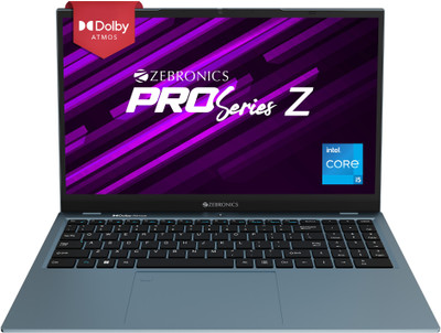 ZEBRONICS Pro Series Z Intel Core i5 12th Gen 1235U - (8 GB/512 GB SSD/Windows 11 Home) ZEB-NBC 4S Thin and Light Laptop(15.6 Inch, Blue, 1.76 Kg)